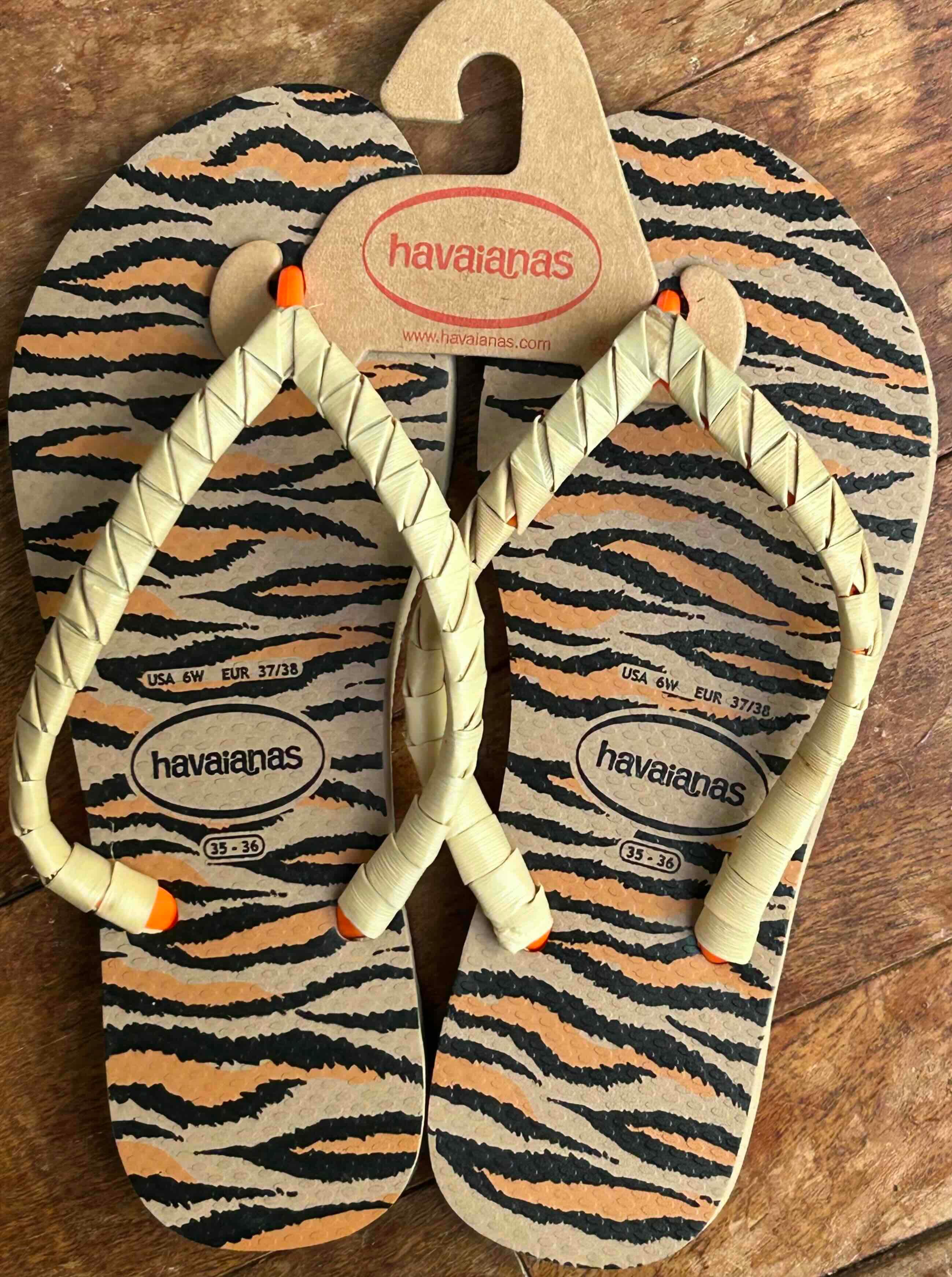 havaianasラウハラflip-flopsビーサン3②23-4センチSonny'sHaumana 特別販売～８/１5